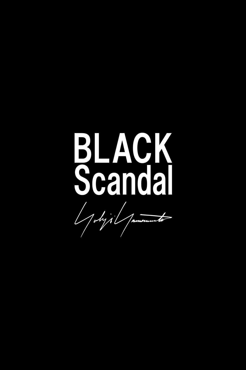 BLACK Scandal Yohji Yamamoto