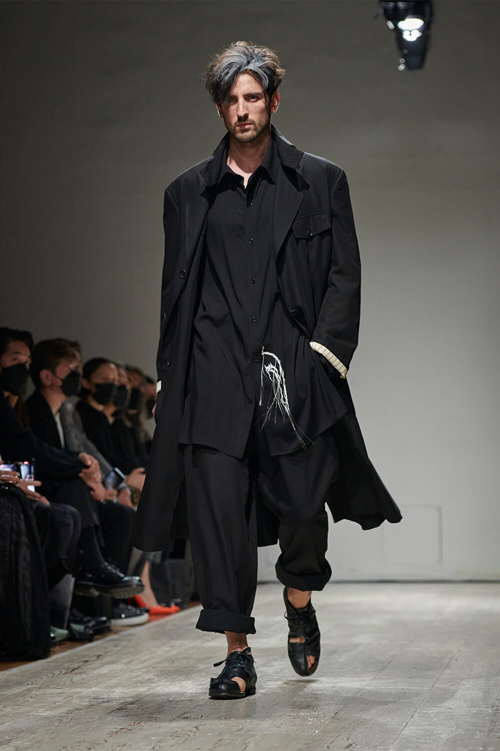 ヨウジヤマモトyohjiyamamoto2023SSブルーリネンパンツ