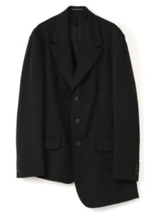 PEAK LAPEL UNBALANCE JACKET