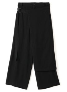 RISMAT by Y's YARN WOOL TWILL COMBI WIDE PANTS