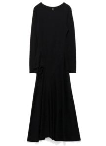 MICHIKO by Y's ASYMMETRICAL LONG SLEEVES DRESS