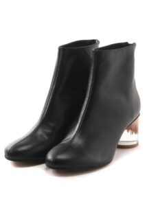 KAYO NAKAMURA by Y's SOFT SMOOTH CLEAR HEEL BOOTS