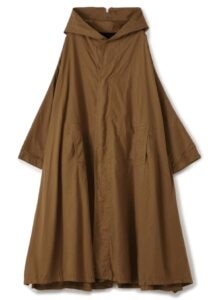 COTTON BROAD WRINKLE GARMENT DYE PONCHO
