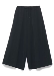 GABARDINE WIDE FLARED PANTS