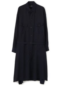 MICHIKO by Y's RAYON CUPRA TUSSAH 2 CHEST POCKETS SHIRT DRESS