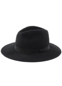 Wool Felt Long Brim Stitch Hat