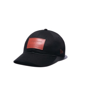 Yohji Yamamoto × New Era 9THIRTY BLACK COTTON LEATHER PATCH BROWN