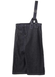 6oz Denim Shoulder High Asymmetry Pants