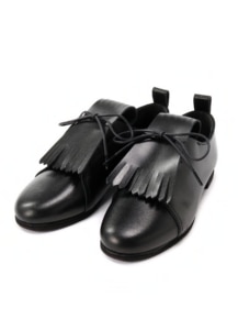 LEATHER KILTIE LOW SHOES