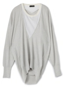 RISMAT by Y's LAYER STYLE LONG SLEEVW PULLOVER