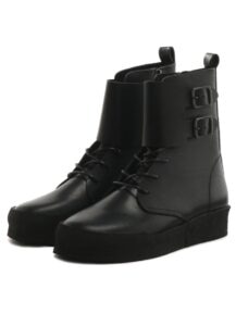 OIL PULL UP PLATFORM CREPE BOOTS