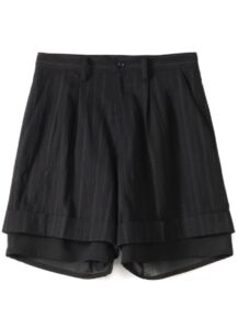 C/STRIPE U-DOUBLE SHORT PANTS