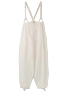 DENSE POPLIN SUSPENDERS PANTS