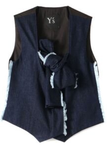 DENIM U-F RIBBON VEST