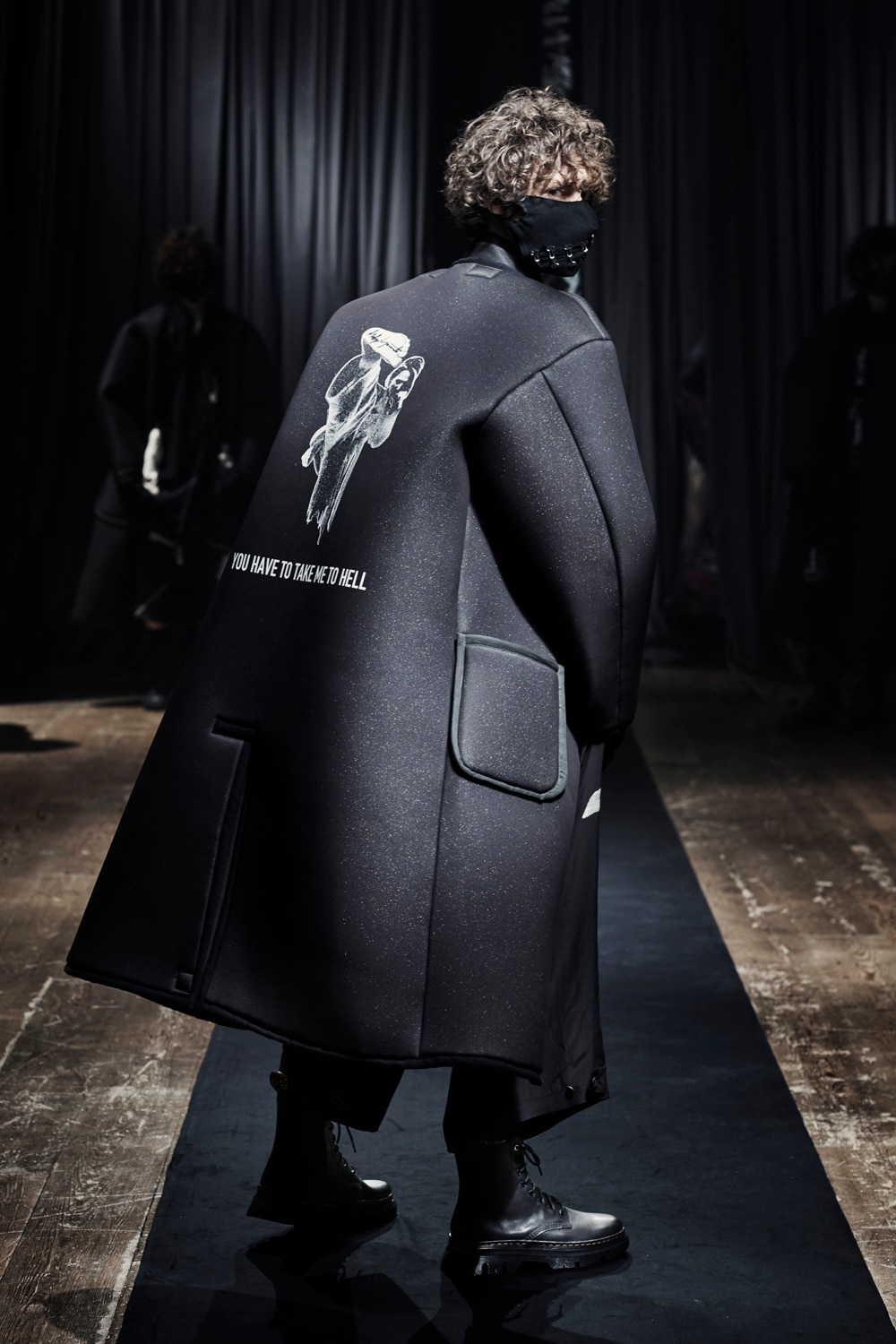 yohji yamamoto ニットコート サンプル 2021aw