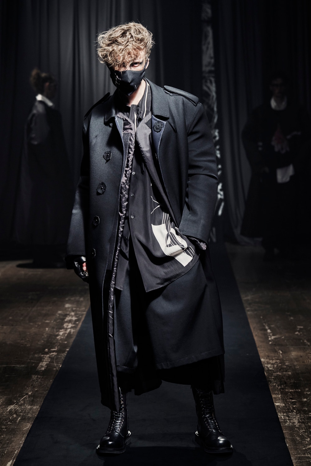 yohji yamamoto ニットコート サンプル 2021aw