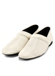 COWHIDE LETHER SLIP-ON