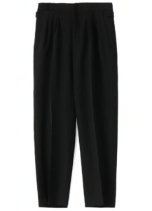 GABARDINE TUCK PANTS