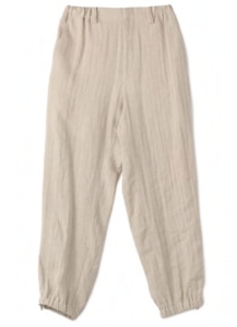 CLASSIC SILK NEP LINEN HERRINGBONE SIDE STRIPE PANTS