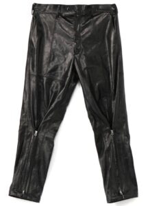Lambskin Leather Bondage Zipper Cargo Pants