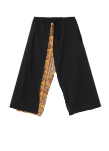 T/W Tropical Indian Block Print Peacock Layer Cover Pants