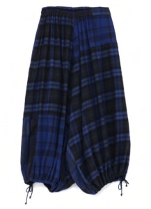 PLAID BALLOON PANTS