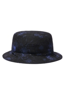 SKULL ROSE BUCKET-01 BLACK BLUE