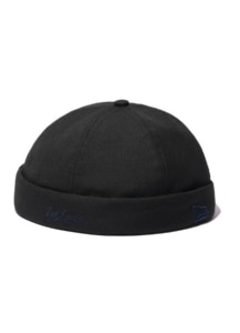 WOOL BLACK FISHERMAN CAP