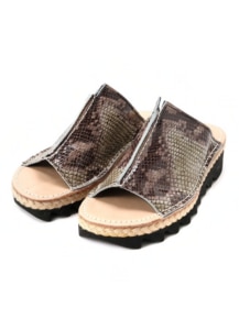 PYTHON EMBOSSING CENTER SANDALS