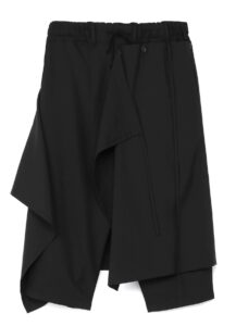 T/W  gabardine Detachable skirt pants