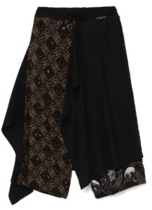 Rayon Bandana pattern E Detachable skirt pants