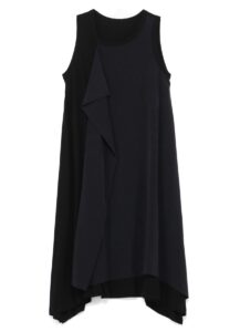 T/A vintage decyne+jersey Sleeveless drape dress