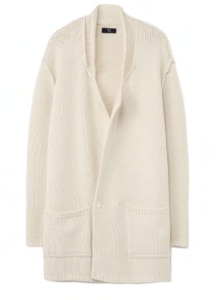 EXTRA FINE WOOL ACLYRIC KNIT JACKET