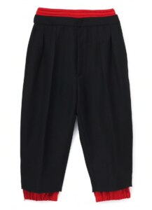 WOOL HARD SERGE DOUBLE PANTS