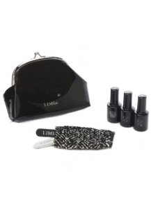 black study Nail Polish Set Nail shiner and Nail file with caseB