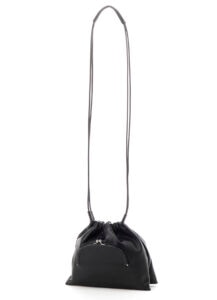 SOFT LEATHER CLASP POCKET DRAWSTRING POCHETTE