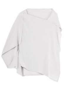 TRIACETATE POLYESTER de CHINE SQUARE BLOUSE