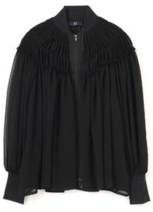 YORYU GEORGETTE CREPE GATHER BLOUSON