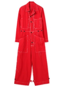 LINEN COTTON CANVAS RANDOM CHECK DYE OVERALL