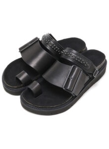 TANNED LEATHER STUDS SANDAL