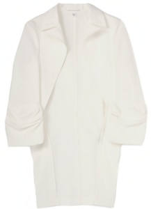 COTTON LINEN GABARDINE POCKET SLEEVE TAILCOAT JACKET