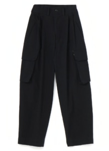 BLACK DUNGAREE CARGO PANTS