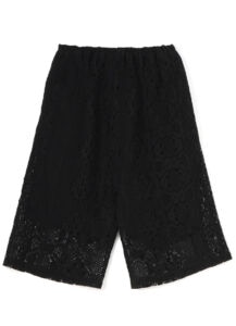 PATCHED TORCHON LACE CROP STRING PANTS