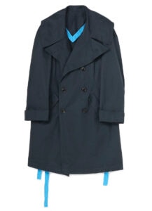 No.113<br/>Navy-coat Cotton gabardine BIO