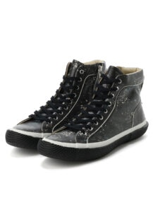 Leather smooth High-top sneakers