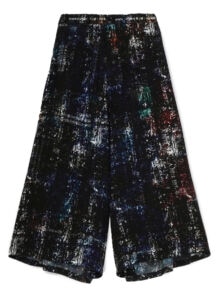 <Ango Sakaguchi>Rayon universe Crotch opened gaucho pants