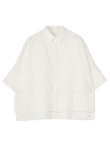 60 LAWN POWDER SNOW WASHER WIDE CUFF SHIRT