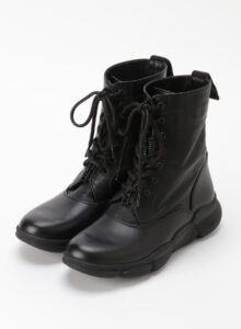 NUME SOFT LEATHER COMBI FRONT ZIPPER BOOTS