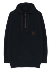 WOOL PLAIN STITCH GARMENT SHRINKAGE LOGO EMBROIDERY HOODIE