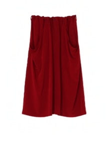 TRIACETATE POLYESTER de CHINE OVERSIZED SKIRT